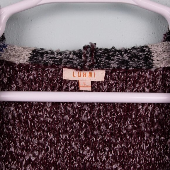 Luxmi open hooded poncho-L - Picture 3 of 4